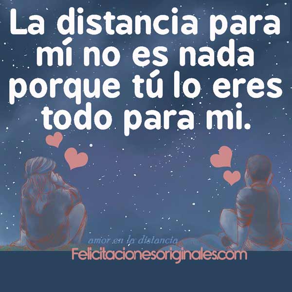 Imagen de frase amor distancia