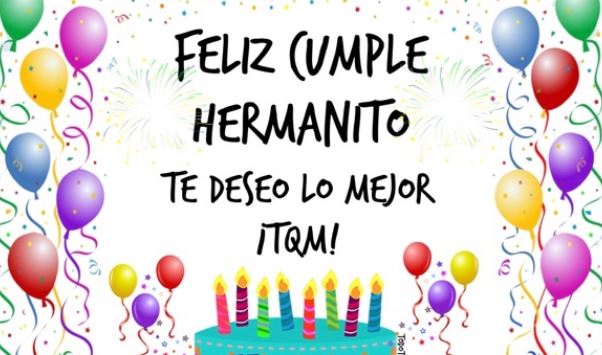 felicitacion cumple hermano