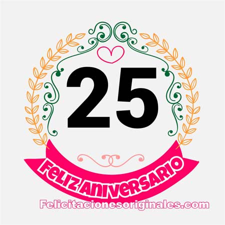 25 aniversario de bodas